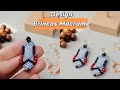 Macrame Pattern Tutorial ( Design Macrame Para Brinco) Passo a Passo 