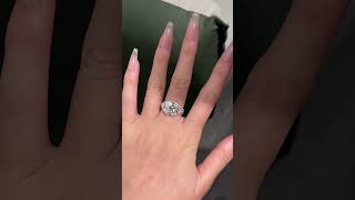 Old European Cut Moissanite Ring ✨ Vintage Diamond Style #diamond #diamondnpearl #jewelry