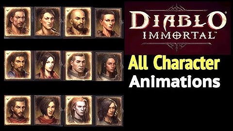 Diablo Immortal: All Character Animations (Class Type Intros) and Starting Cutscene