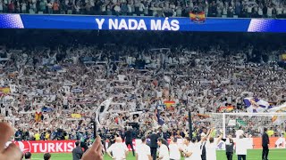 70,000 Real fans singing HALA MADRID y nada mas I Champions League semi-final vs. Bayern I May 2024