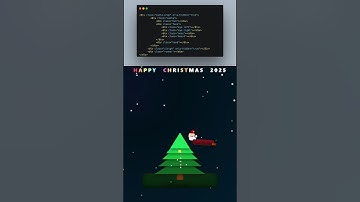 🎅 Pure CSS Pixel Art Christmas!🎄Coding a Merry Christmas animation with HTML/CSS #christmas #coding