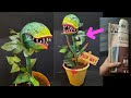 How to make DIY Man-eating Monster Plant using Newspaper  | Halloween craft | best out of waste