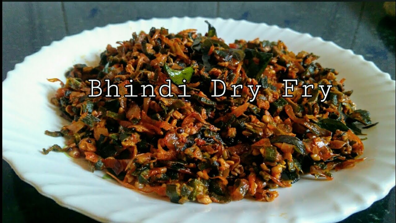 Bhindi Dry Fry Recipe Okra Dry Fry വെണ്ടക്ക ഡ്രൈ ഫ്രൈ Ladies Finger Dry Fry Yasmeen