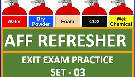 AFF Refresher Exit Exam Practice Questions - Set 03