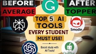 5 Ai Tools For Students To Work Smart , Not Hard