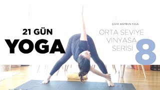 21 Gün Vi̇nyasa Yoga Seri̇si̇ - Orta Sevi̇ye -8.Gün
