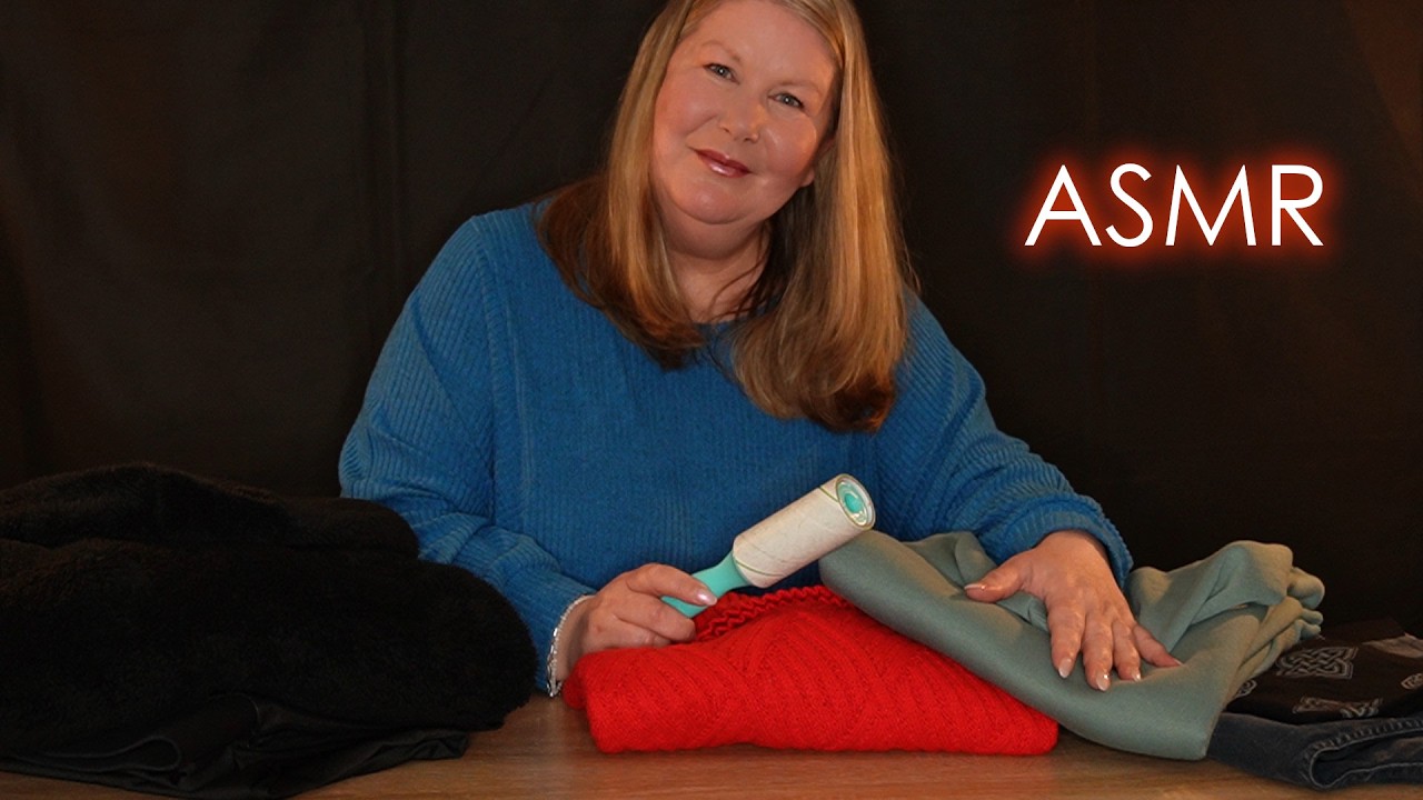 ASMR Wäsche falten mit Nail Sounds 🧺 Fuselrolle, Soft Spoken Real Talk & entspannende Klackgeräusche