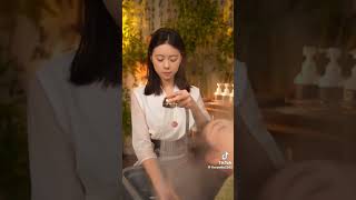 Chinese herbs head therapy spa #relax #relieve #massage #dandrufftreatment #scalpcare #headspa