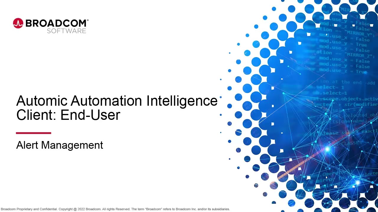 AA: ALERT MANAGEMENT