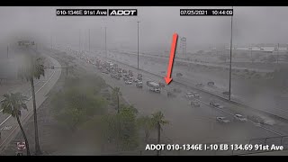 Heavy rain pours down on Phoenix metro area