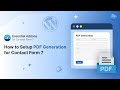 How to Setup PDF Generation for Contact Form 7