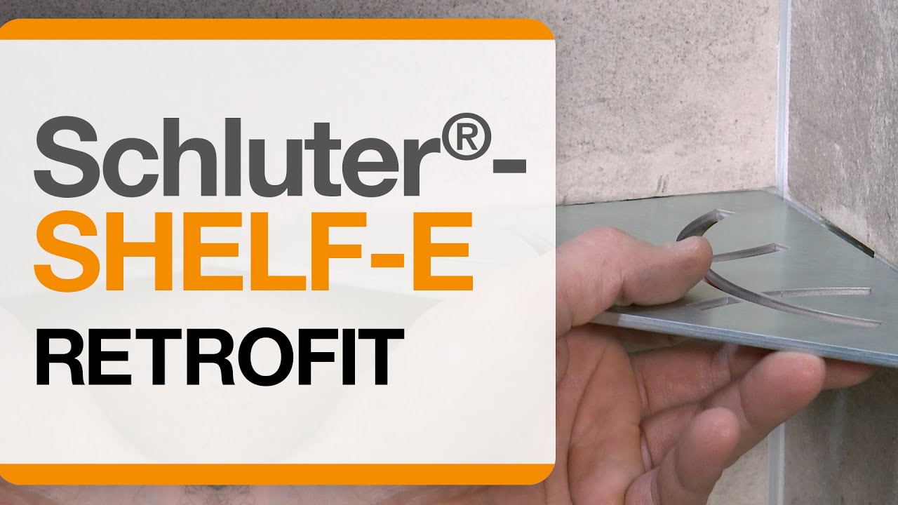 Schluter unveils brushed stainless steel shower shelves - TileLetter