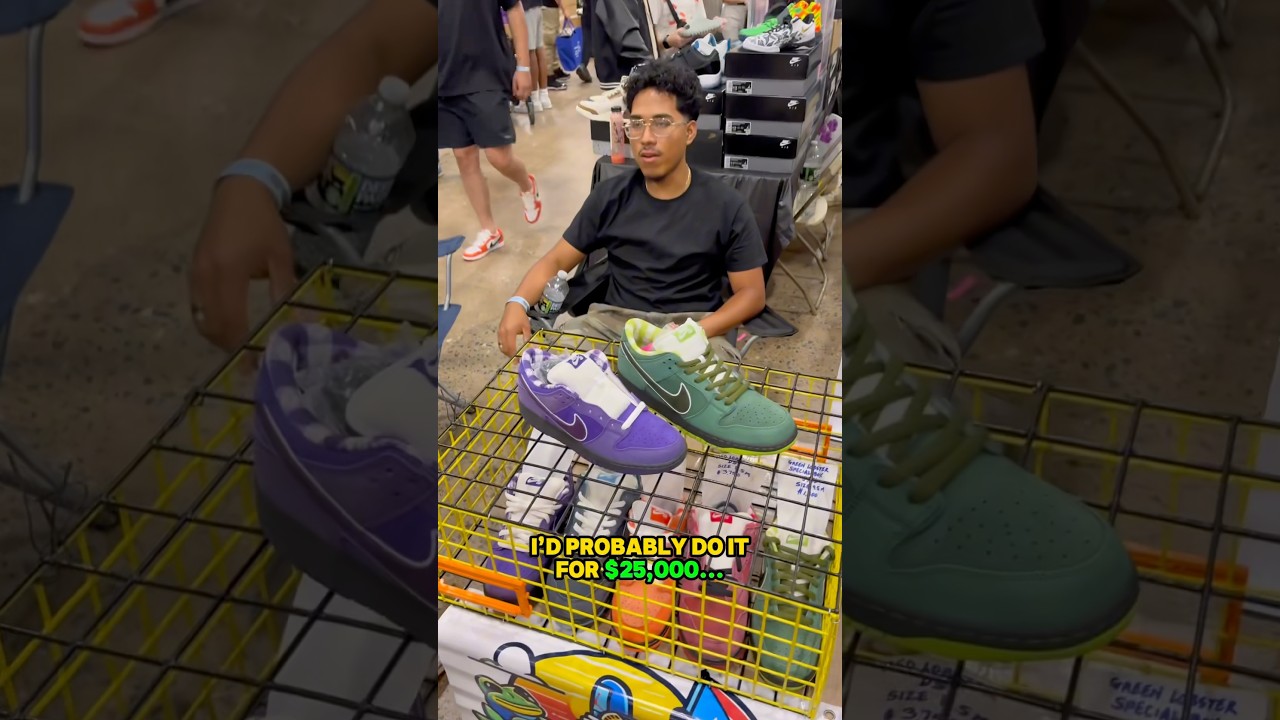 $20,000 for Nike SB&rsquo;s inside of a lobster cage.. who won the deal?? 😳