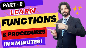 FUNCTIONS and Procedures (Part - 2) with Majid Tahir