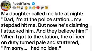 My daughter called me late at night: Dad, I'm at the police station… my stepdad hit me...
