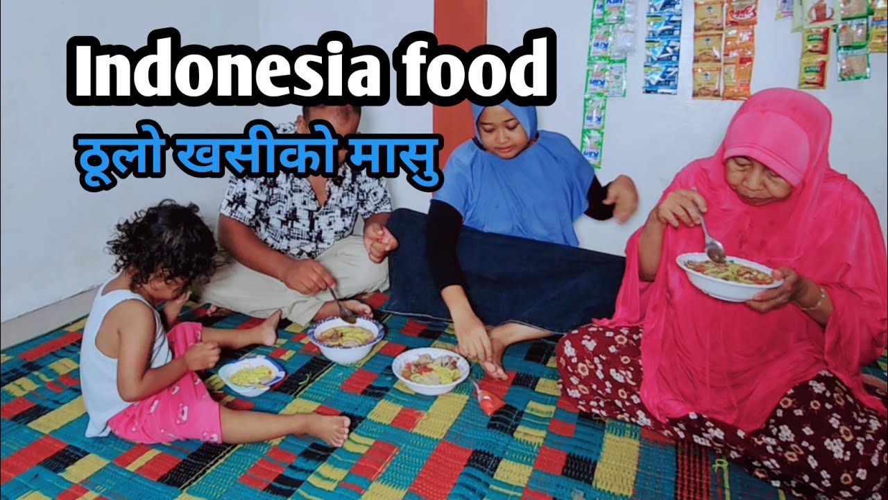 Indonesia food bakso 😘😋😘 My vlog  video 