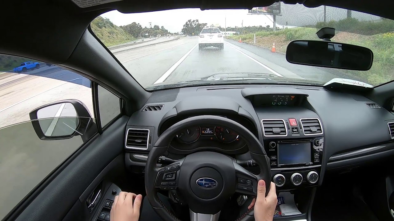 RAW POV VLOG OF DRIVING IN THE RAIN IN MY 2017 WRX