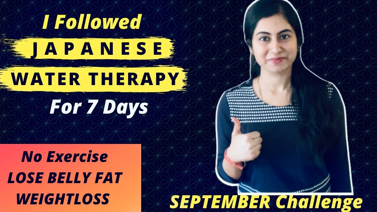Tried JAPANESE WATER THERAPY For 7 Days NO EXERCISE NO WALK & This is What Happened LOSE BELLY