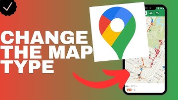 How to change the map type in the Google maps app?
