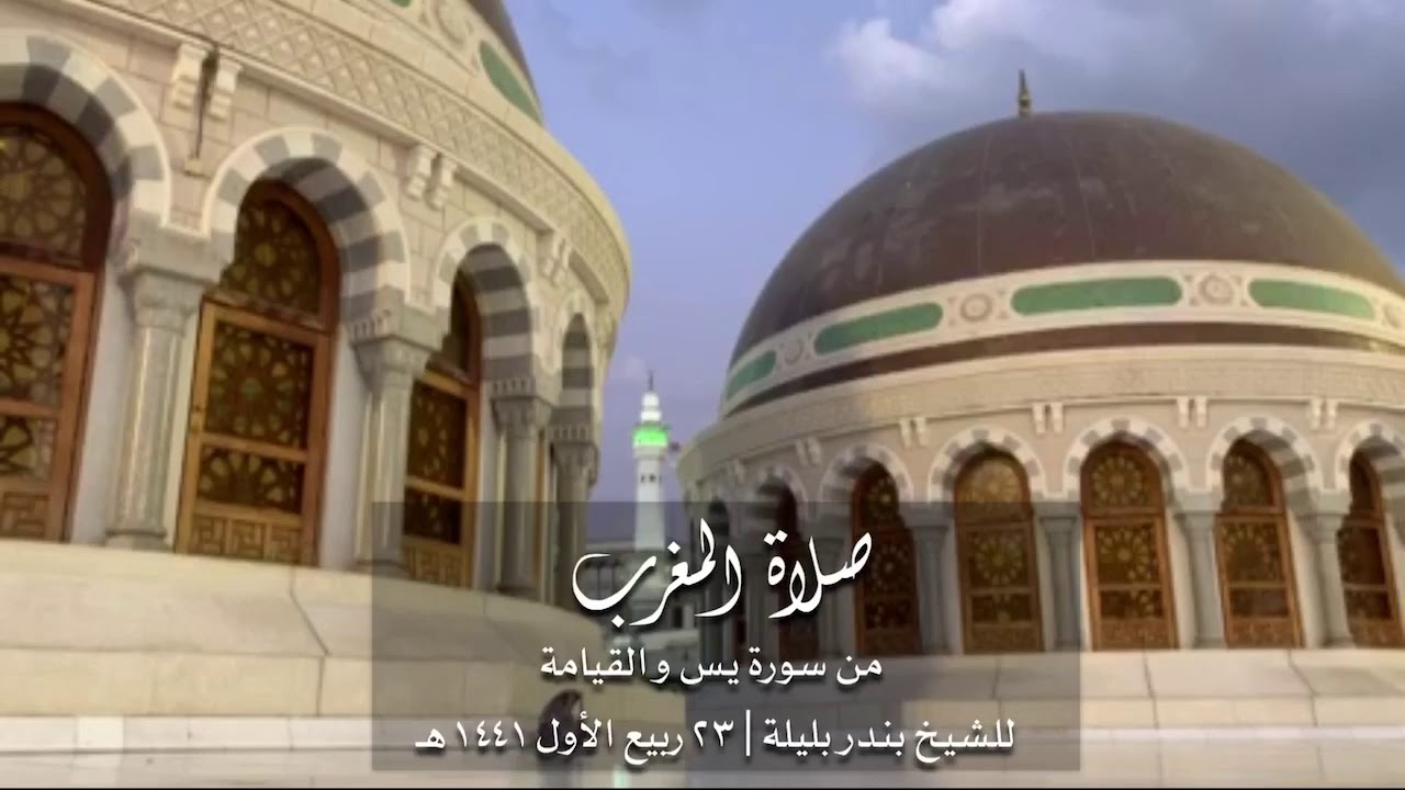 الشيخ بندر بليلة من سورتي يس والقيامة | ٢٣ ربيع الأول ١٤٤١ هـ