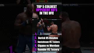 TOP 5 COLDEST UPPERCUT KO'S IN THE UFC 🥶 #ufc #fighting #mma   #mmafighter #knockout #restinpeace
