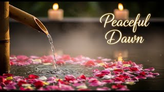 Nature Zen Drift Ambience Bamboo Fountain and Candle Glow for Deep Sleep Relaxation Meditation Peace