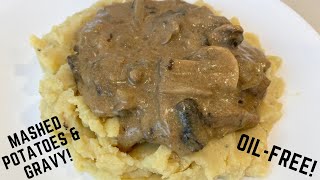 LOW-FAT THANKSGIVING MASHED POTATOES & GRAVY VEGAN | OIL-FREE | WHOLE PLANT FOOD