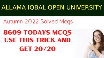 aiou 8609 solved quiz with right answer | By Alert Information