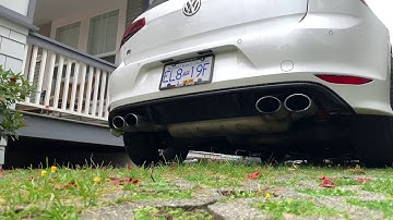 2017 MK7 Golf R CTS catted downpipe w/ resonator delete cold start