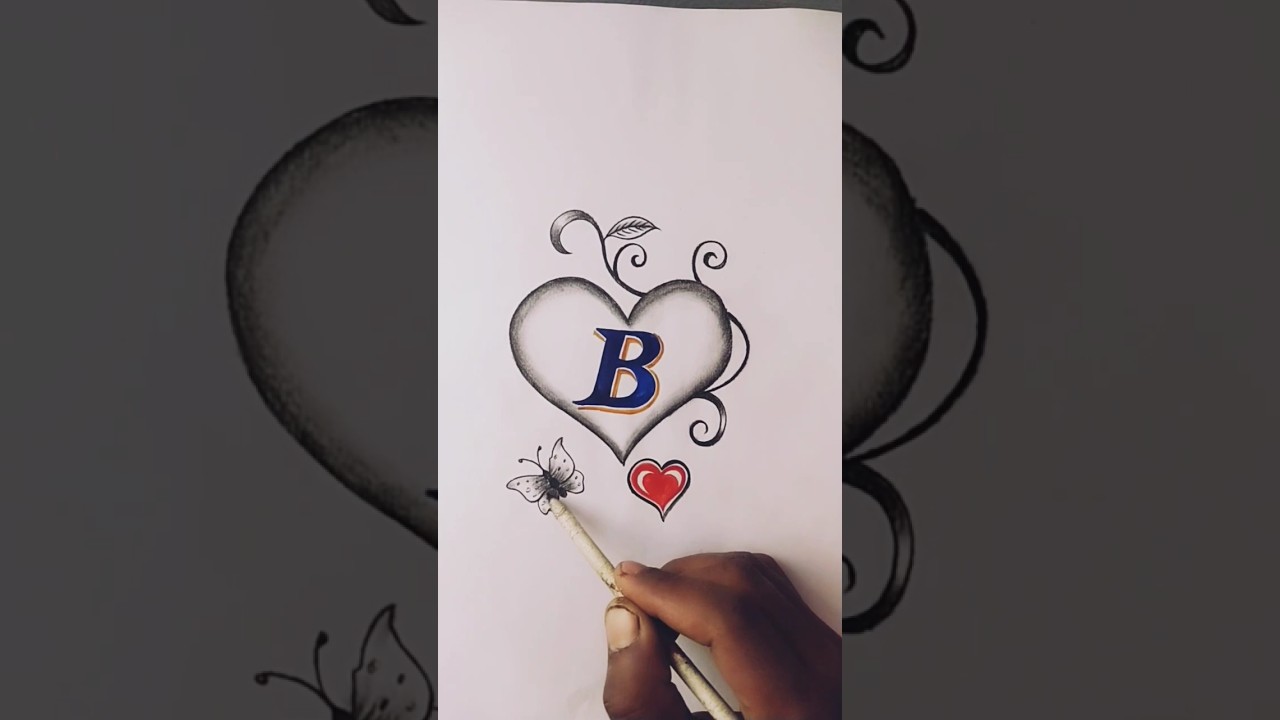 B Letter Art | B Name Art | B Love Art | By Ajeet Art | 