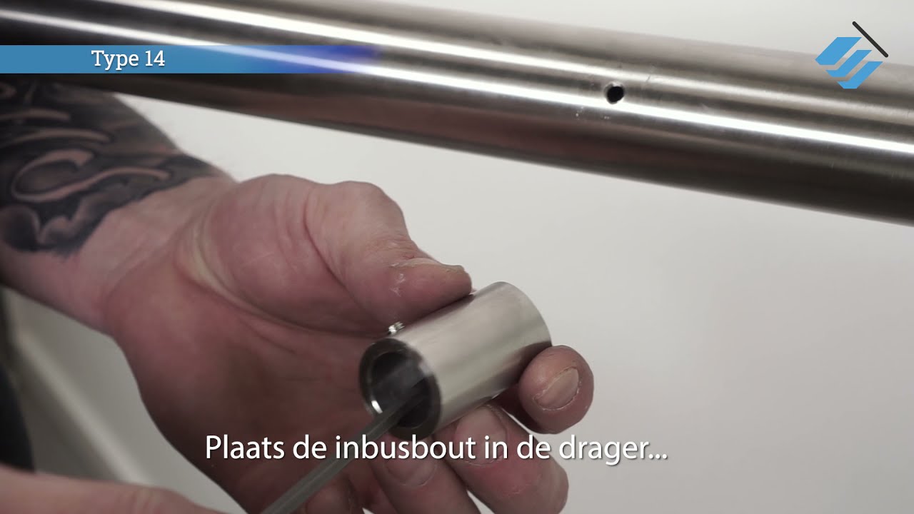 Trapleuning bevestigen - Montage video - Leuningdrager type 14