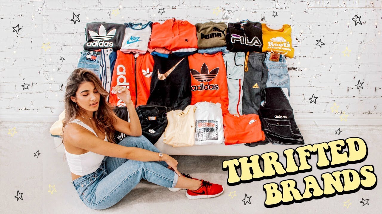 UNREAL 50+ ITEM THRIFT HAUL ☆ LEVIS, TOMMY, ADIDAS, NIKE, FILA (try on) -  YouTube