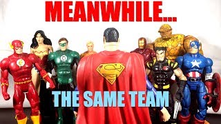 Meanwhile… The Same Team (Marvel/DC Parody/Review)