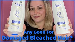Dove Intensive Repair Shampoo & Conditioner Demo And Review Intensive Repair On Damaged Hair