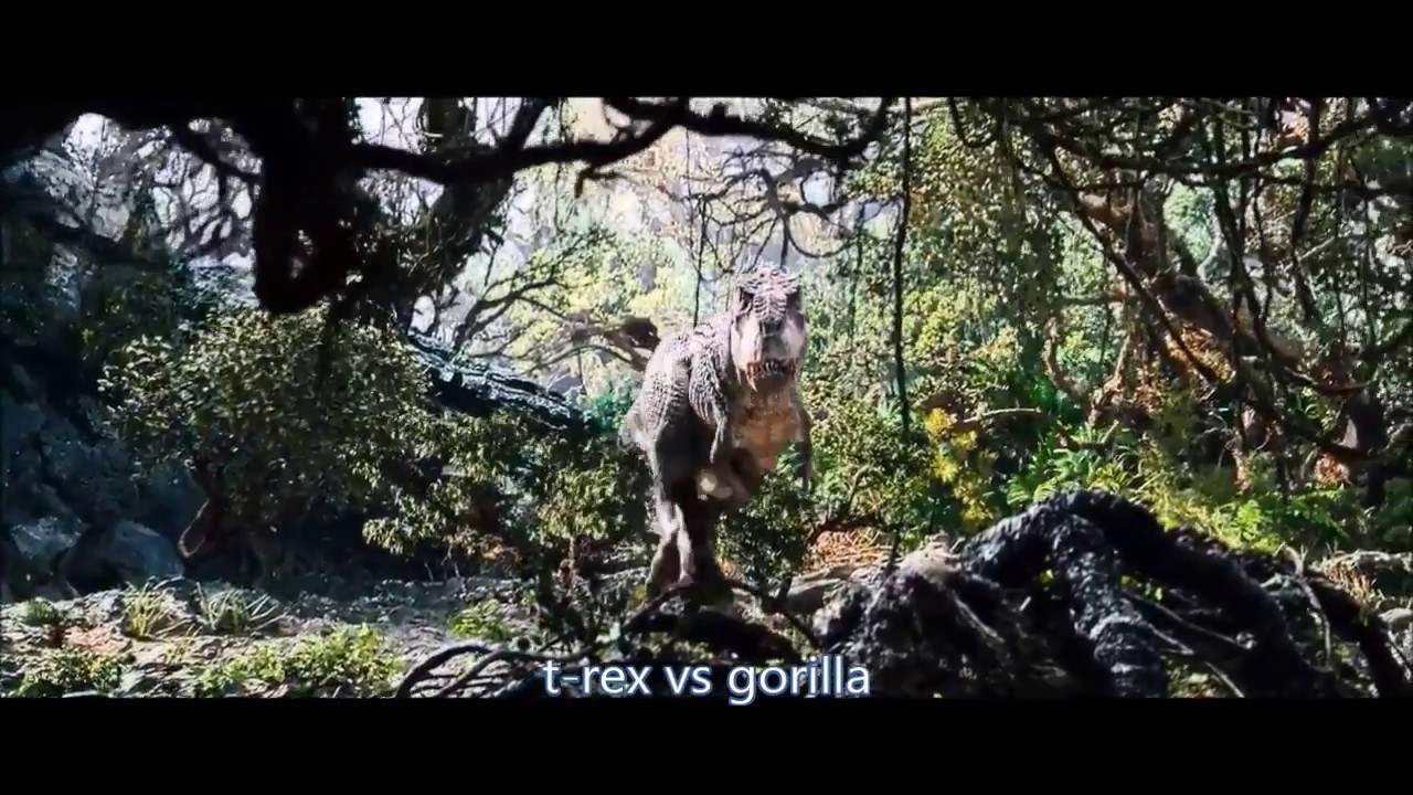 Giant Gorilla Kills 3 T Rex T Rex Vs Gorilla King Kong Vs Dinosaurs 