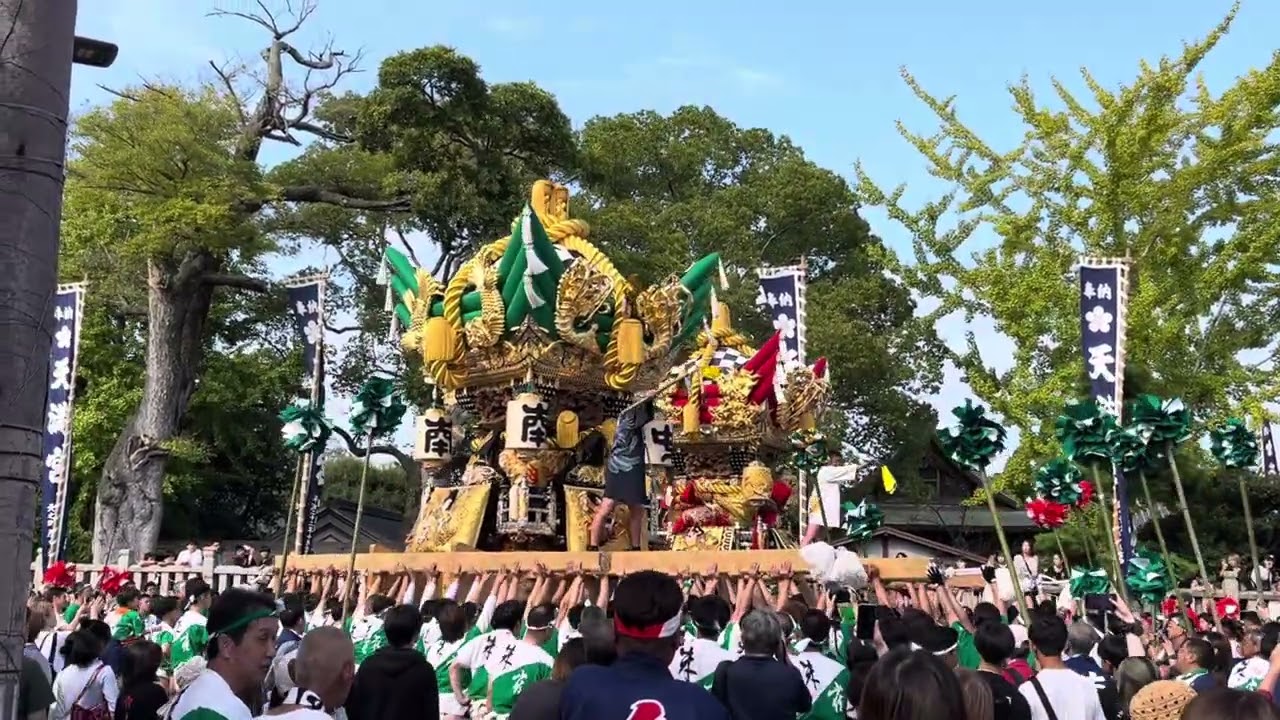 中筋西屋台　曽根南之町屋台　共演！　令和7年10月14日(本宮)