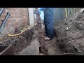 Monster Root Removal From a Collapsed Blocked Drain - It Destroyed The Drain!