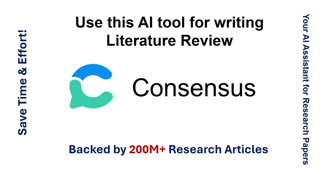 Outline Video Write a Research Paper in No Time with Consensus AI | Writing literature review using Consensus