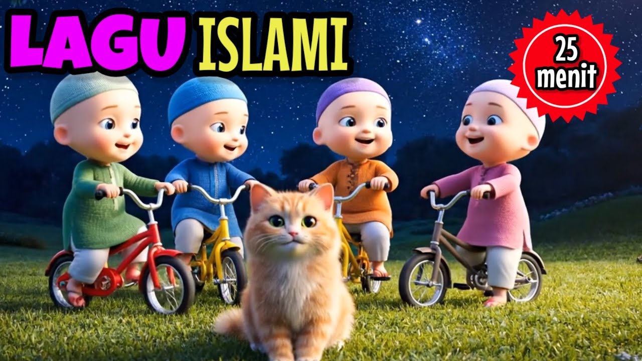 Lagu anak islami 25 menit - allahul kahfi sholawat Busyro sholawat Jibril aku mau ke mekkah