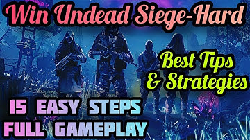 How to win Undead Siege hard COD mobile in 15 steps | Best Strategy Undead Siege hard gameplay codm