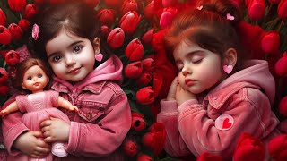آموزش هوش مصنوعی | دختر کاپشن صورتی با گوشواره های قلبی screenshot 3