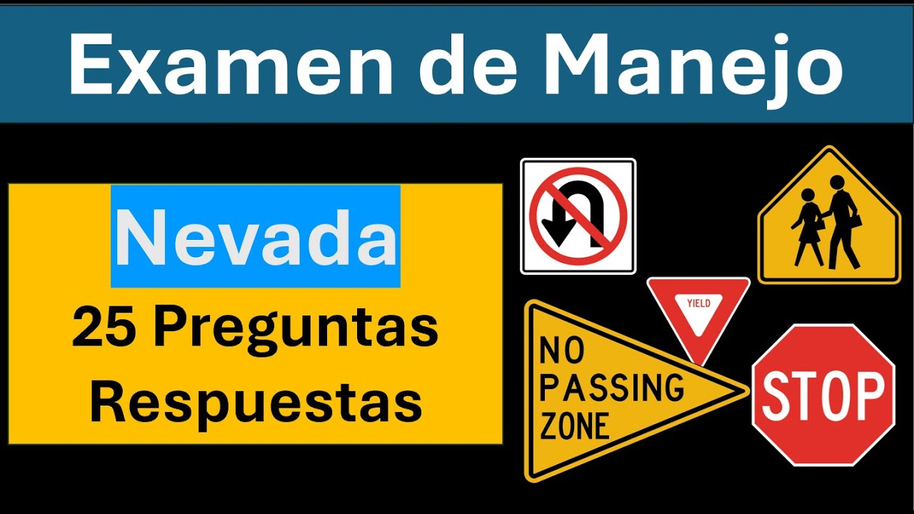 Examen de Manejo DMV Nevada 2025 en Español – Preguntas Oficiales y Actualizadas - YouTube