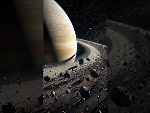 Ringed beauty of the universe-Saturn🪐 floating rocks Some are the size of mountains. #shorts #viral