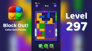 Block Out Level 297 Walkthrough 🧩 | All Levels Solution | Mini Boss