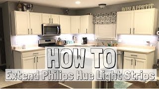 Philips Hue Lightstrip Extension Hack for Under Kitchen Cabinet Lighting