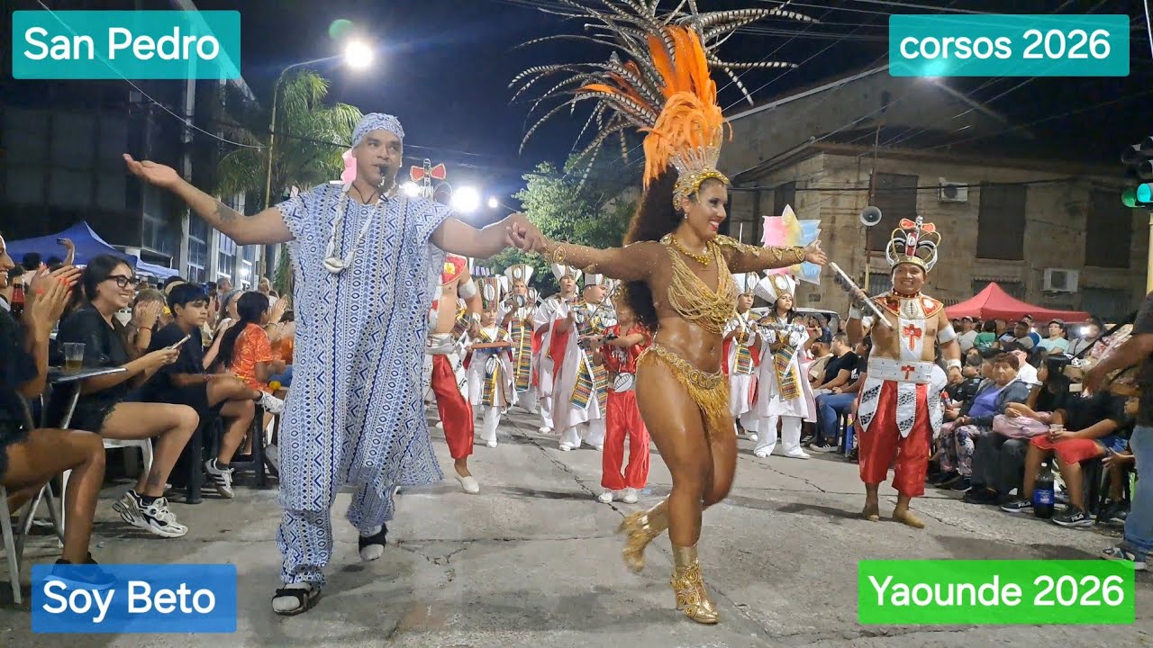 Comparsa Artística Yaounde 2026!! Noche 4 de corsos en san pedro.