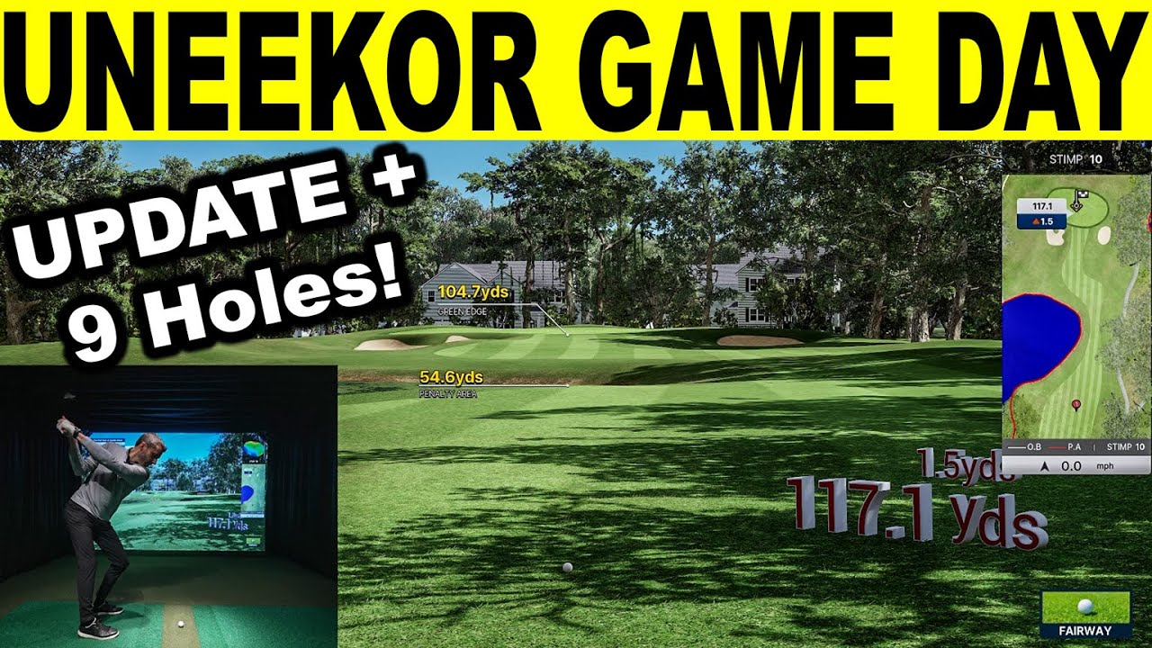 Программное обеспечение для симулятора гольфа UNEEKOR Game Day! Обзор всех 9 лунок и обновлений