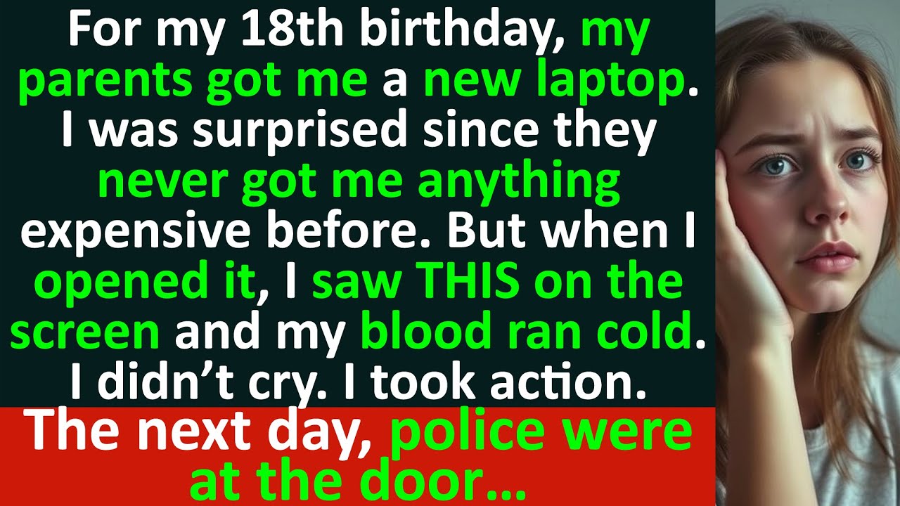 My parents got me a new laptop. I opened it and what I saw made me called the cops…