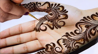 Front Left Hand Mehndi Designs Youtube