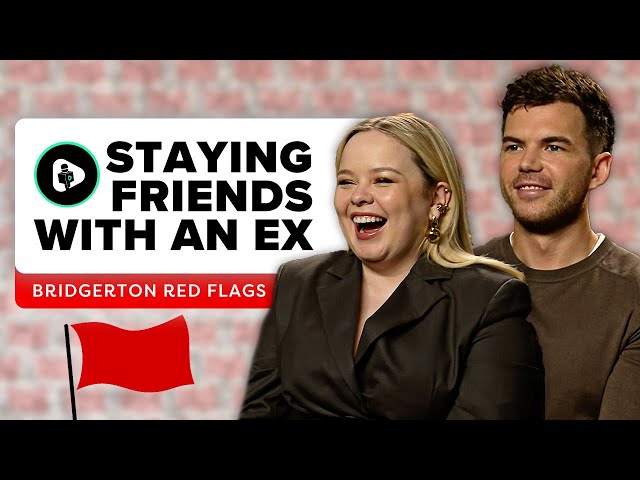 THAT'S A BIG RED FLAG! 😂 Bridgerton Stars Nicola Coughlan u0026 Luke Newton's Red Flags| Bridgerton S3 class=